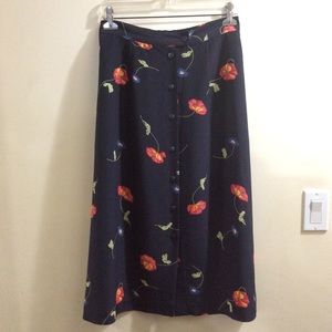 Alia Midi floral skirt